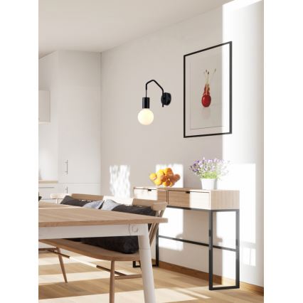 Wandlampe BASSO 1xE27/40W/230V schwarz