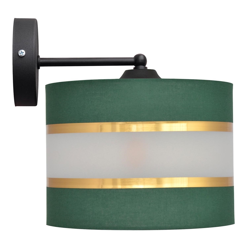 Wandlampe HELEN 1xE27/15W/230V grün/golden