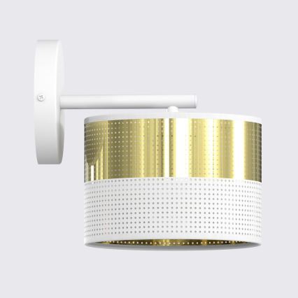 Wandlampe LUX 1xE27/15W/230V weiß/gold