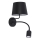 Wandlampe MAJA 1xE27/15W/230V + 1xGU10/10W/230V schwarz