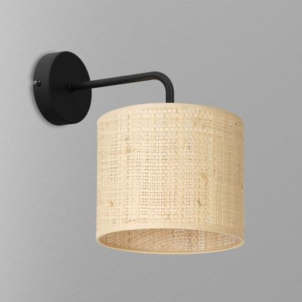 Wandlampe RATTAN 1xE27/60W/230V Rattan