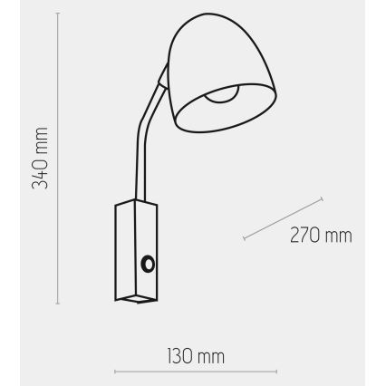 Wandlampe SOHO 1xE27/15W/230V weiß