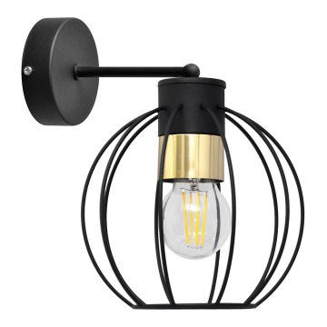 Wandlampe STARLIGHT 1xE27/15W/230V schwarz/golden