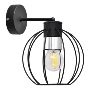 Wandlampe STARLIGHT 1xE27/15W/230V schwarz/silbern