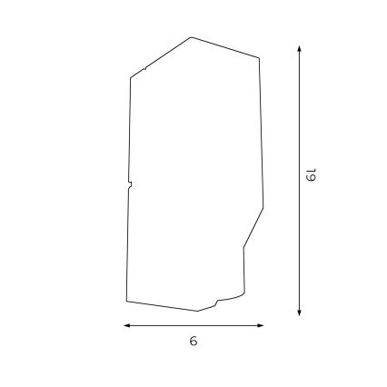 Wandlampe WALL 1xGU10/8W/230V weiß/chrom glänzend