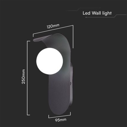 Wandleuchte 1xG9/5W/230V schwarz