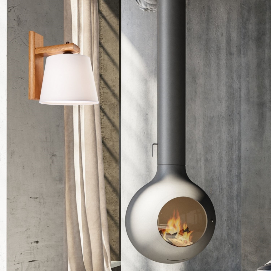 Wandleuchte AIDA 1xE27/60W/230V Eiche