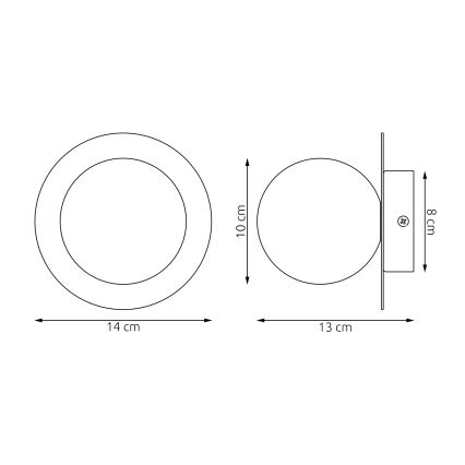 Wandleuchte AMERICANA 1xG9/8W/230V beige