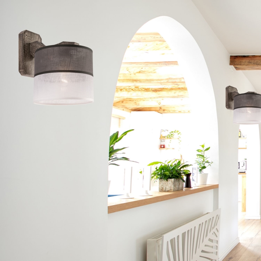 Wandleuchte ANDREA 1xE27/60W/230V Buche