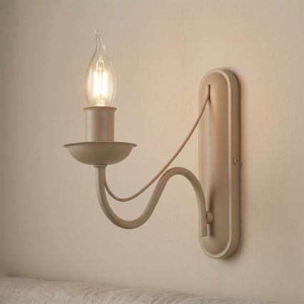Wandleuchte ANTON 1xE14/60W/230V beige