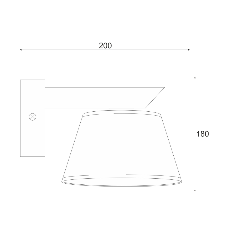 Wandleuchte ANTONIO 1xE14/40W/230V Eiche