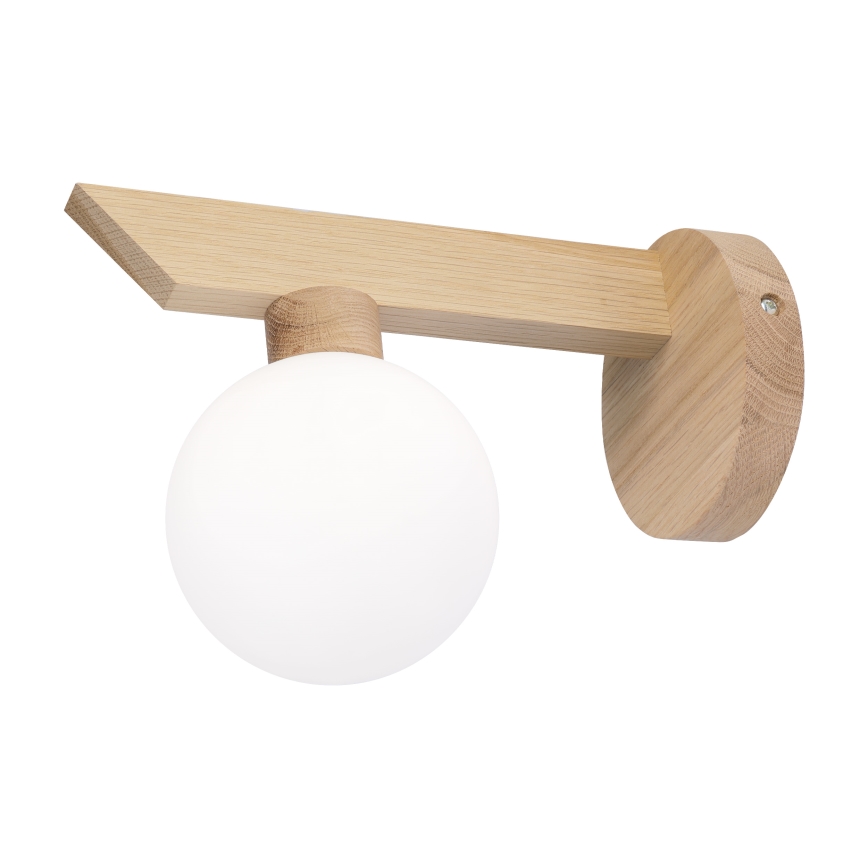 Wandleuchte ANTONIO 1xG9/5W/230V Eiche/Weiß