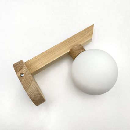 Wandleuchte ANTONIO 1xG9/5W/230V Eiche/Weiß