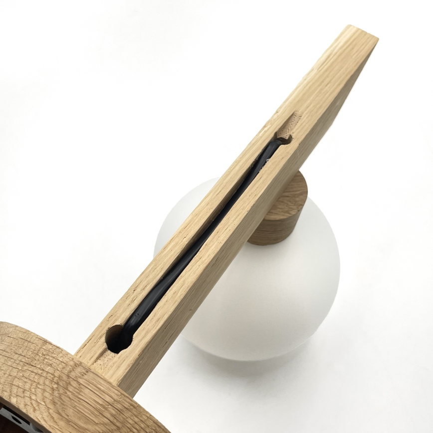 Wandleuchte ANTONIO 1xG9/5W/230V Eiche/Weiß