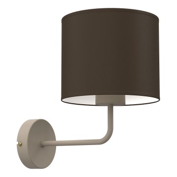 Wandleuchte ARDEN 1xE27/15W/230V beige/braun