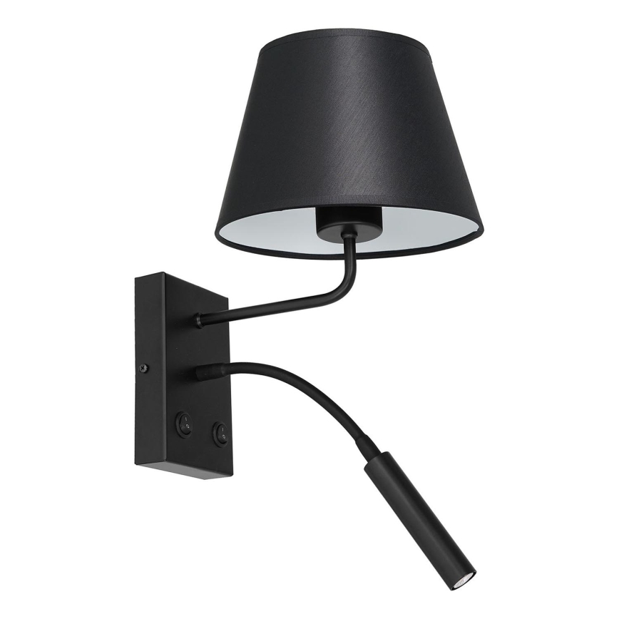 Wandleuchte ARDEN 1xE27/60W+1xG9/8W/230V schwarz/weiß