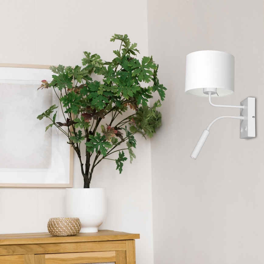 Wandleuchte ARDEN 1xE27/60W+1xG9/8W/230V weiß
