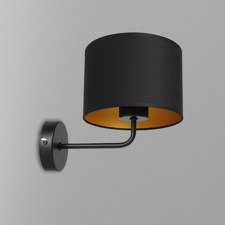 Wandleuchte ARDEN 1xE27/60W/230V schwarz/golden