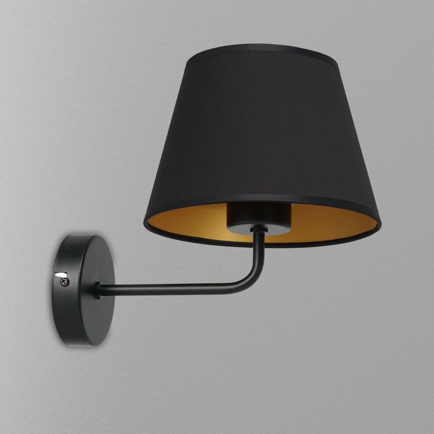 Wandleuchte ARDEN 1xE27/60W/230V schwarz/golden