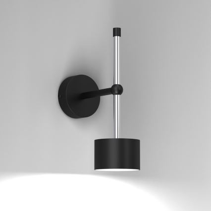 Wandleuchte ARENA 1xGX53/11W/230V schwarz/glänzendes Chrom