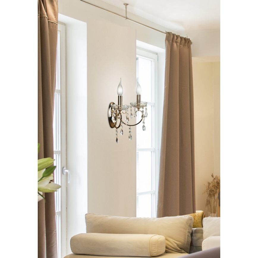 Wandleuchte AURORA 2xE14/40W/230V