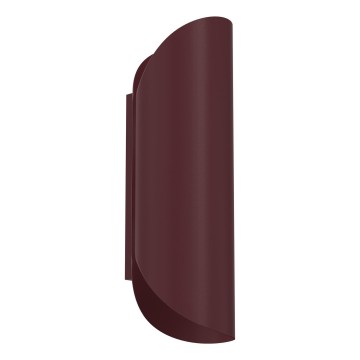 Wandleuchte BARBOS 2xG9/8W/230V Burgunderrot