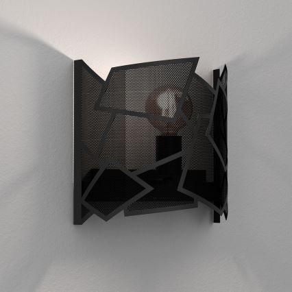 Wandleuchte CAMO 1xE27/15W/230V schwarz
