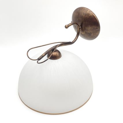 Wandleuchte COBRA 1xE27/60W/230V Bronze/Patina