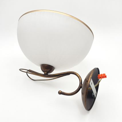 Wandleuchte COBRA 1xE27/60W/230V Bronze/Patina