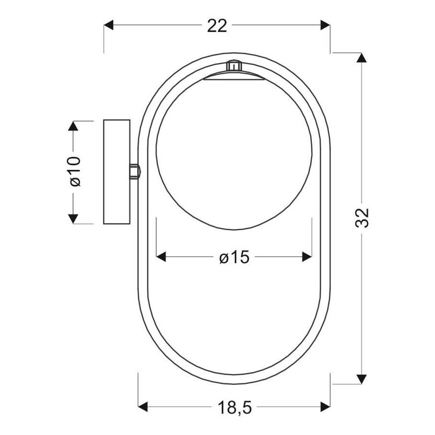 Wandleuchte CORDEL 1xG9/28W/230V golden