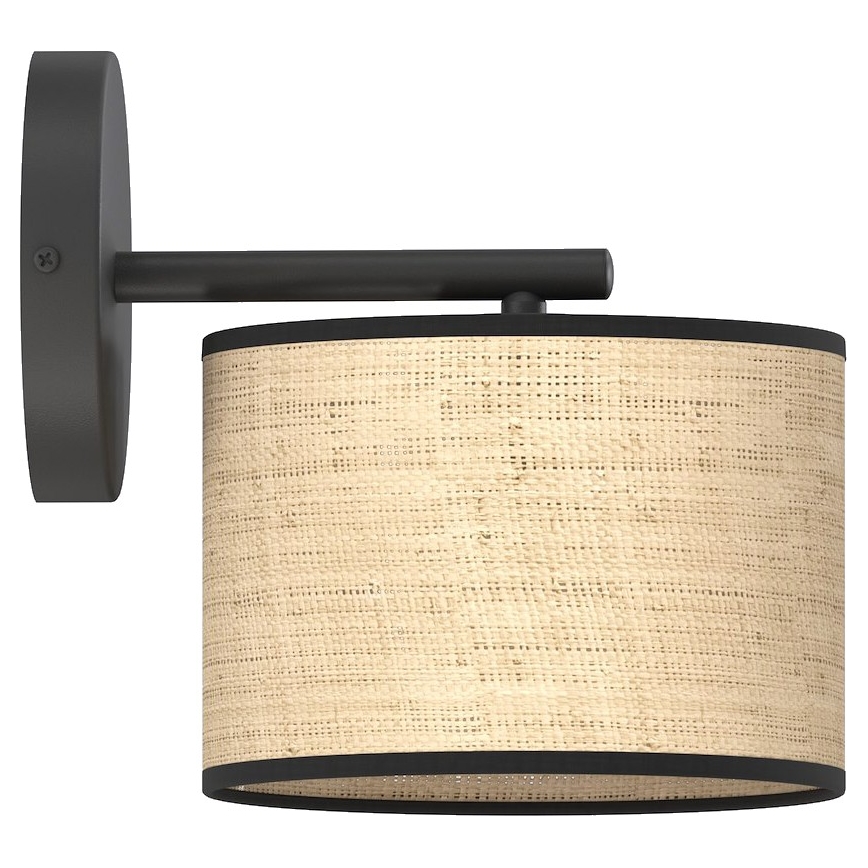 Wandleuchte ECO 1xE27/15W/230V beige/Rattan