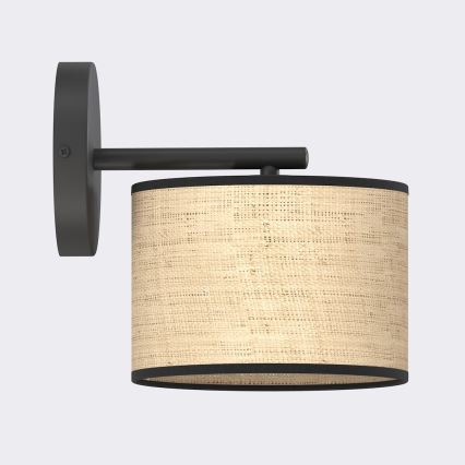 Wandleuchte ECO 1xE27/15W/230V beige/Rattan