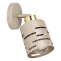 Wandleuchte ELEN 1xE27/35W/230V Beige/Gold