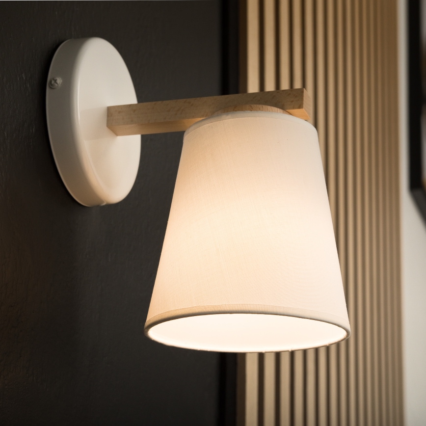 Wandleuchte ELLIE 1xE27/60W/230V Buche