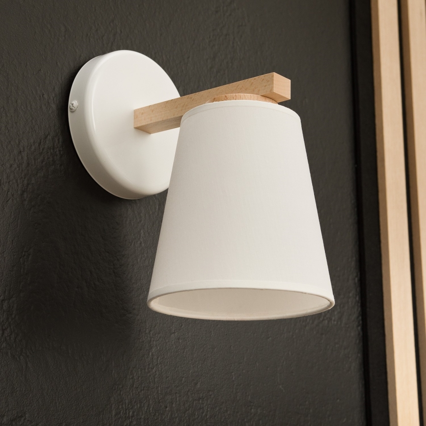 Wandleuchte ELLIE 1xE27/60W/230V Buche