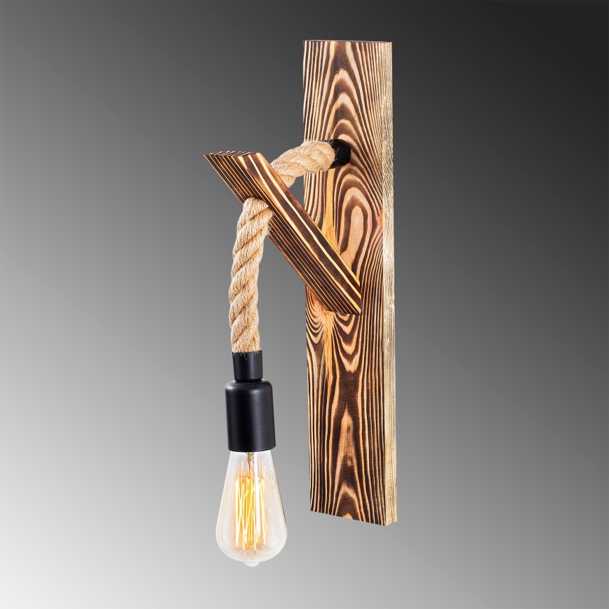 Wandleuchte EREBOS 1xE27/40W/230V braun