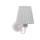 Wandleuchte FIREZ 1xE27/40W/230V weiß/grau