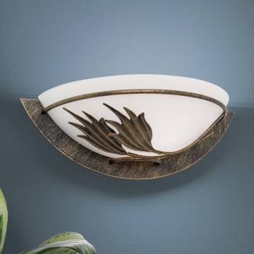 Wandleuchte FLEUR 1xE14/60W/230V bronzen