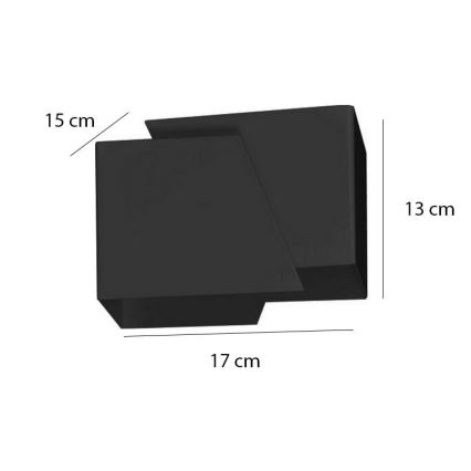 Wandleuchte FROST 1xG9/8W/230V schwarz