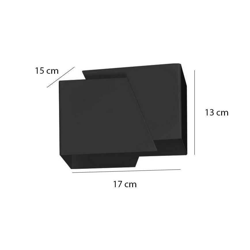 Wandleuchte FROST 1xG9/8W/230V schwarz