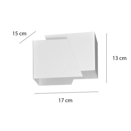 Wandleuchte FROST 1xG9/8W/230V weiß