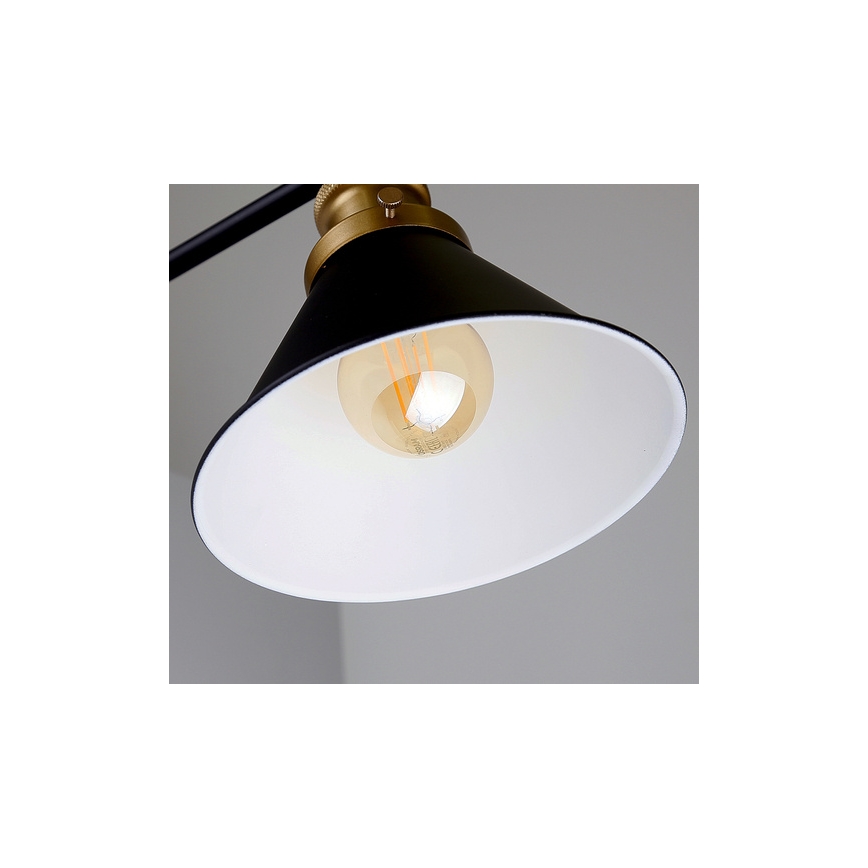 Wandleuchte FUNDO 1xE27/40W/230V schwarz/gold