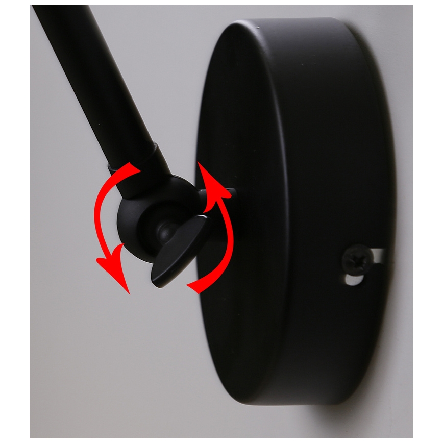 Wandleuchte FUNDO 1xE27/40W/230V schwarz/gold