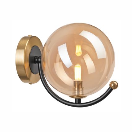 Wandleuchte GEORGIA 1xE14/5W/230V golden/rauchig beige