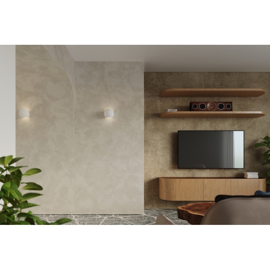 Sollux SL.0032 - Wandleuchte GLOBE 1xE27/60W/230V weiß