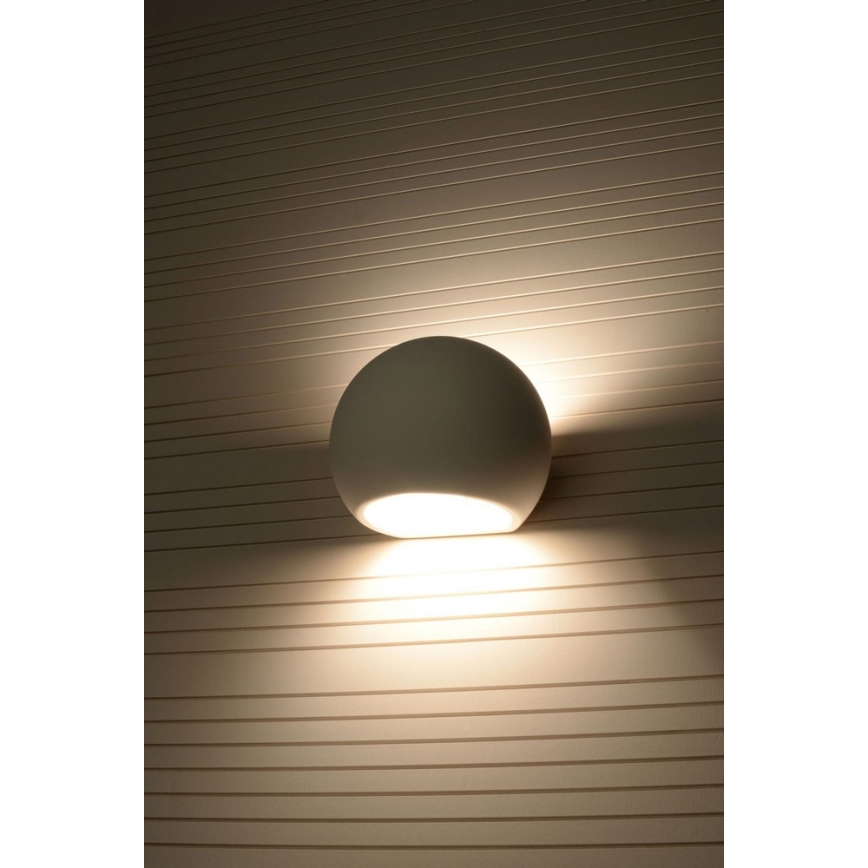 Sollux SL.0032 - Wandleuchte GLOBE 1xE27/60W/230V weiß