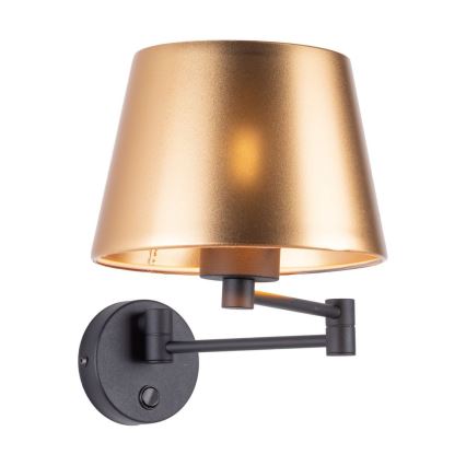 Wandleuchte GLORY 1xE27/15W/230V gold/schwarz