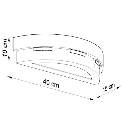 Wandleuchte HELIOS 1xE27/60W/230V weiß