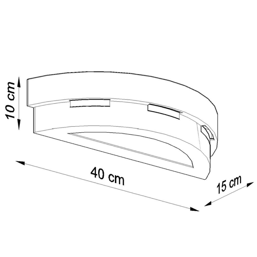 Wandleuchte HELIOS 1xE27/60W/230V weiß