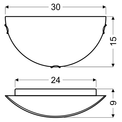 Wandleuchte ITAKA 1xE27/60W/230V